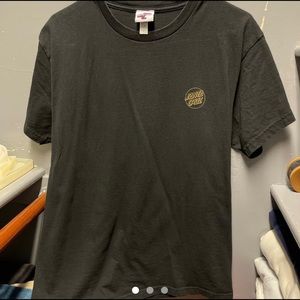 santa cruz t-shirt with rose ring on back